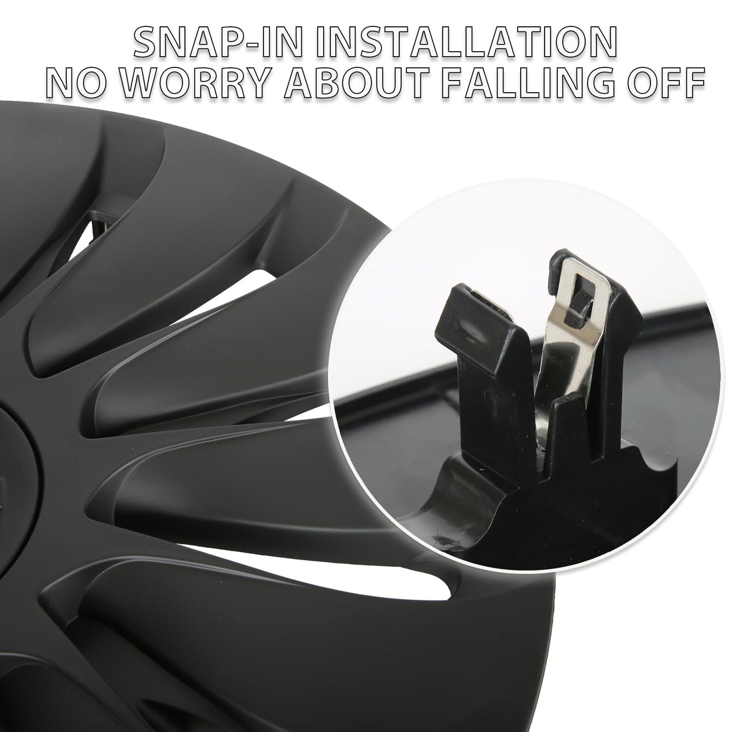 19 Inch Wheel Covers for Tesla Model Y 2024 Accessories, 4 Pcs Rim Protectors - NEW!