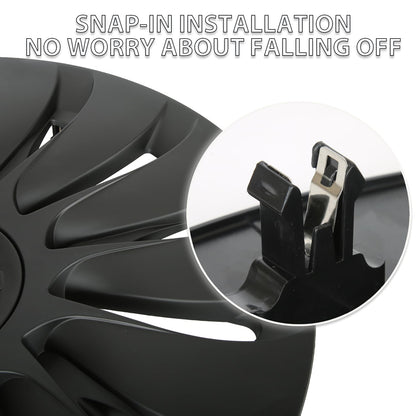 19 Inch Wheel Covers for Tesla Model Y 2024 Accessories, 4 Pcs Rim Protectors - NEW!