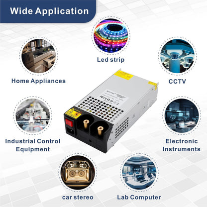 12V 1000W Switching Power Supply Adapter for LED Strip, CCTV, Motor Pump  - NEW!