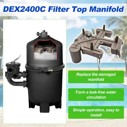Byenins DEX2400C Filter Manifold Replacement for Hayward Pro-Grid DE Filters - NEW!