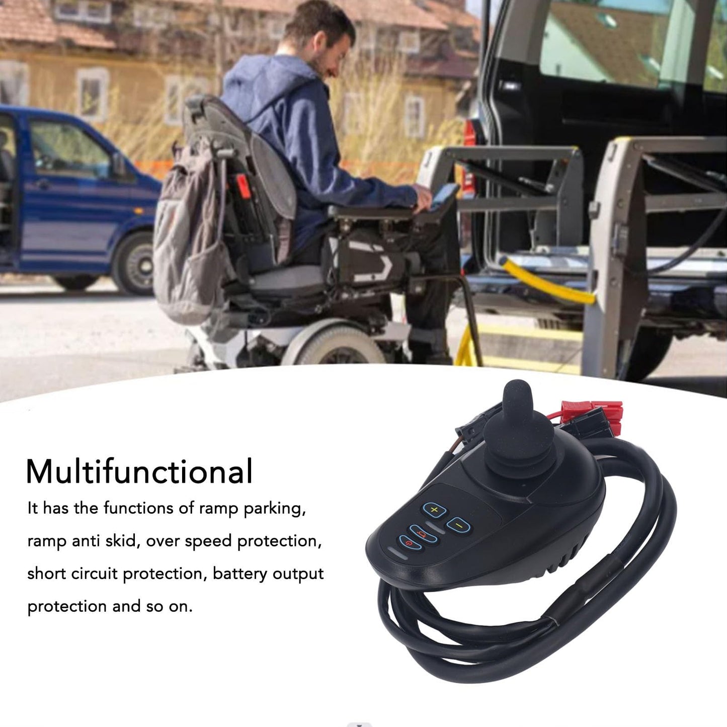 Electric Wheelchair Controller DC24V 45A with Brake Function & Joystick - New!