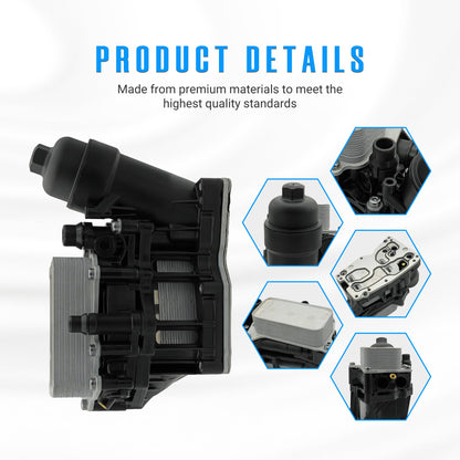 NOVAPARTS Engine Oil Cooler Filter Housing Assembly BMW 2014-2018 N47/N57, New!