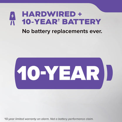 Kidde 30CUA10-V Smoke & Carbon Monoxide Detector, Hardwired, 10-Year Battery!