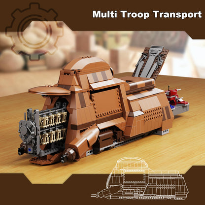 BuildingBoat Trade Federation Droid Ship Multi Troop Transport Kit for Kids - NEW!
