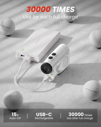 ANSIWEE 7X Golf Laser Rangefinder with Slope Switch & Flag Lock, USGA Legal