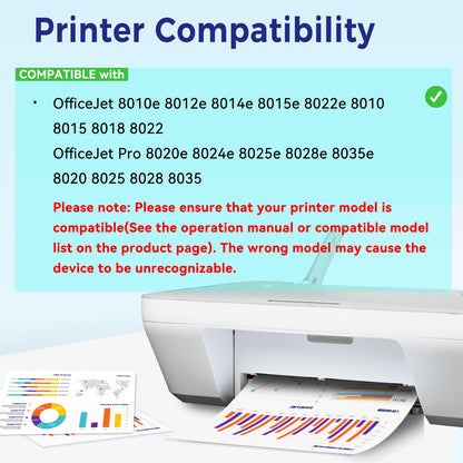 910XL Replacement Ink Cartridges for HP Printers - 4 Pack by MR.INK - NEW!