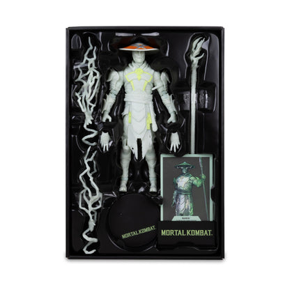 Mortal Kombat Raiden Glow in The Dark Gold Label 7in Action Figure Toys - New!