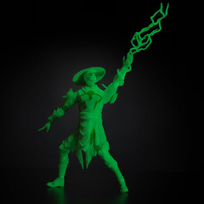 Mortal Kombat Raiden Glow in The Dark Gold Label 7in Action Figure Toys - New!