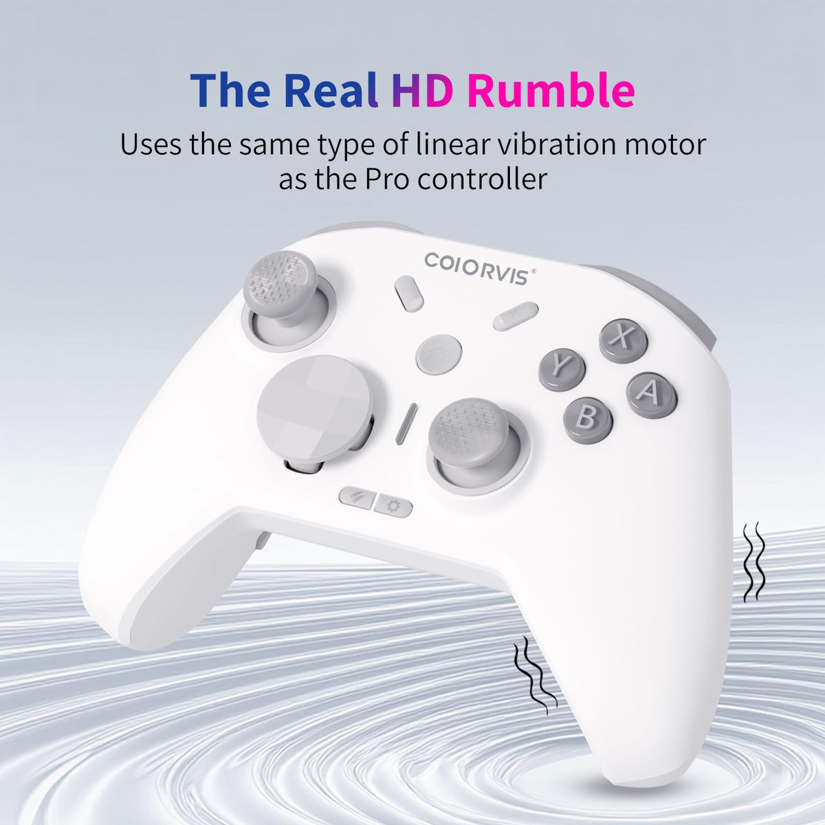 COIORVIS Wireless Controller for Switch/PC,Joystick, HD Vibration, 6 Axis Gyro - NEW!