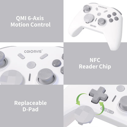 COIORVIS Wireless Controller for Switch/PC,Joystick, HD Vibration, 6 Axis Gyro - NEW!
