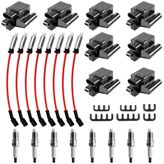 8Pcs UF-271 Ignition Coil Set & Spark Plugs GM 4.8L-8.1L V8 Models -  NEW!