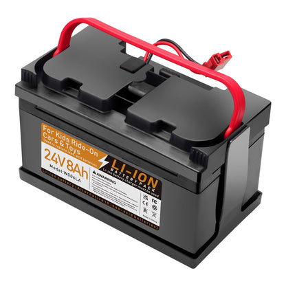 24V 8Ah Li-ion Rechargeable Power Wheels Battery for Huffy Torex UTV