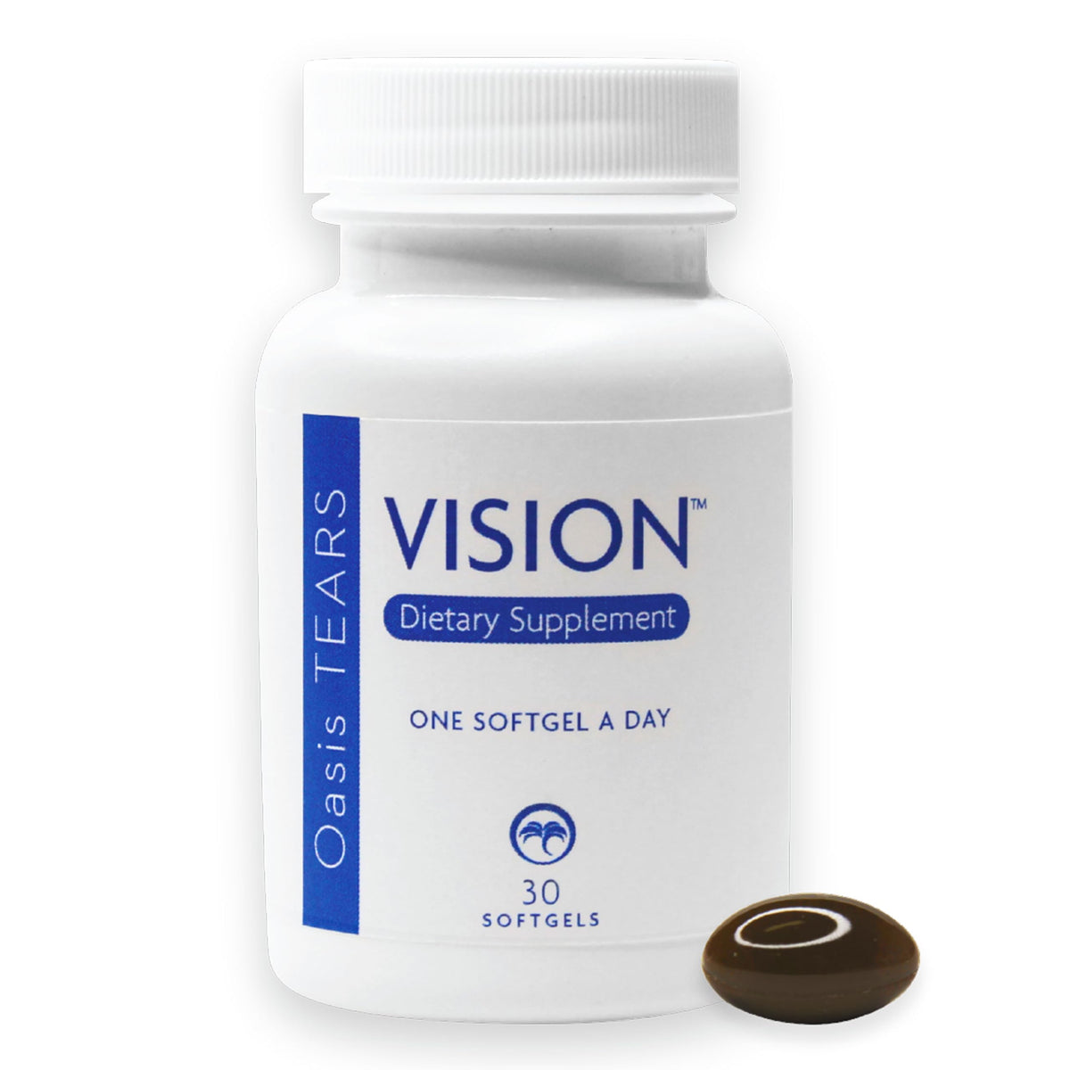 Oasis TEARS VISION Eye Supplement Softgels with Maqui Berry, Lutein, DHA 30ct - NEW!