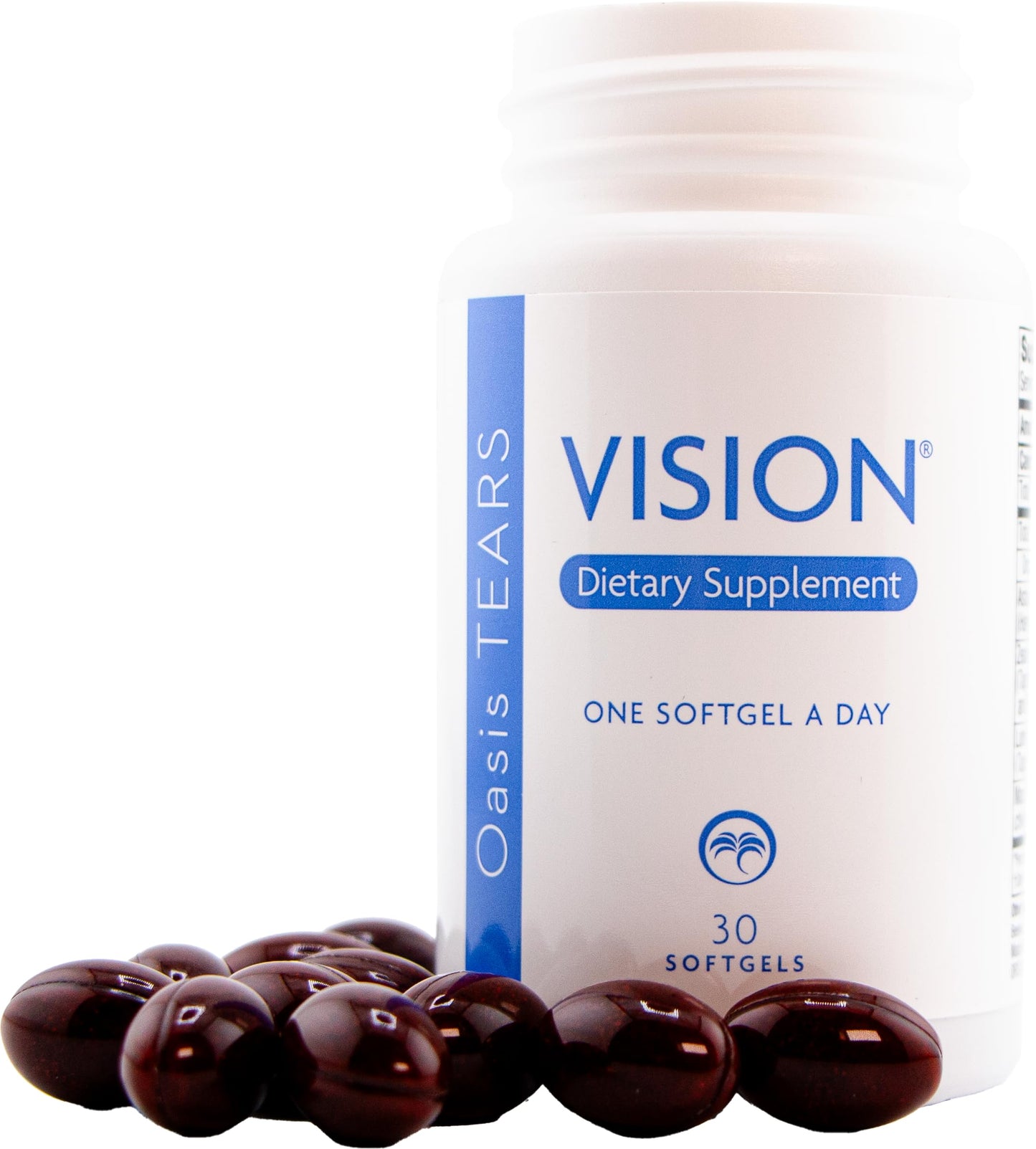Oasis TEARS VISION Eye Supplement Softgels with Maqui Berry, Lutein, DHA 30ct - NEW!
