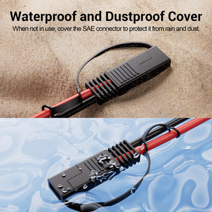 2PACK -7-Way Trailer Plug to 2-Pin SAE Adapter Cable, 10 AWG, 2 FT, 12V RV - BRAND NEW!