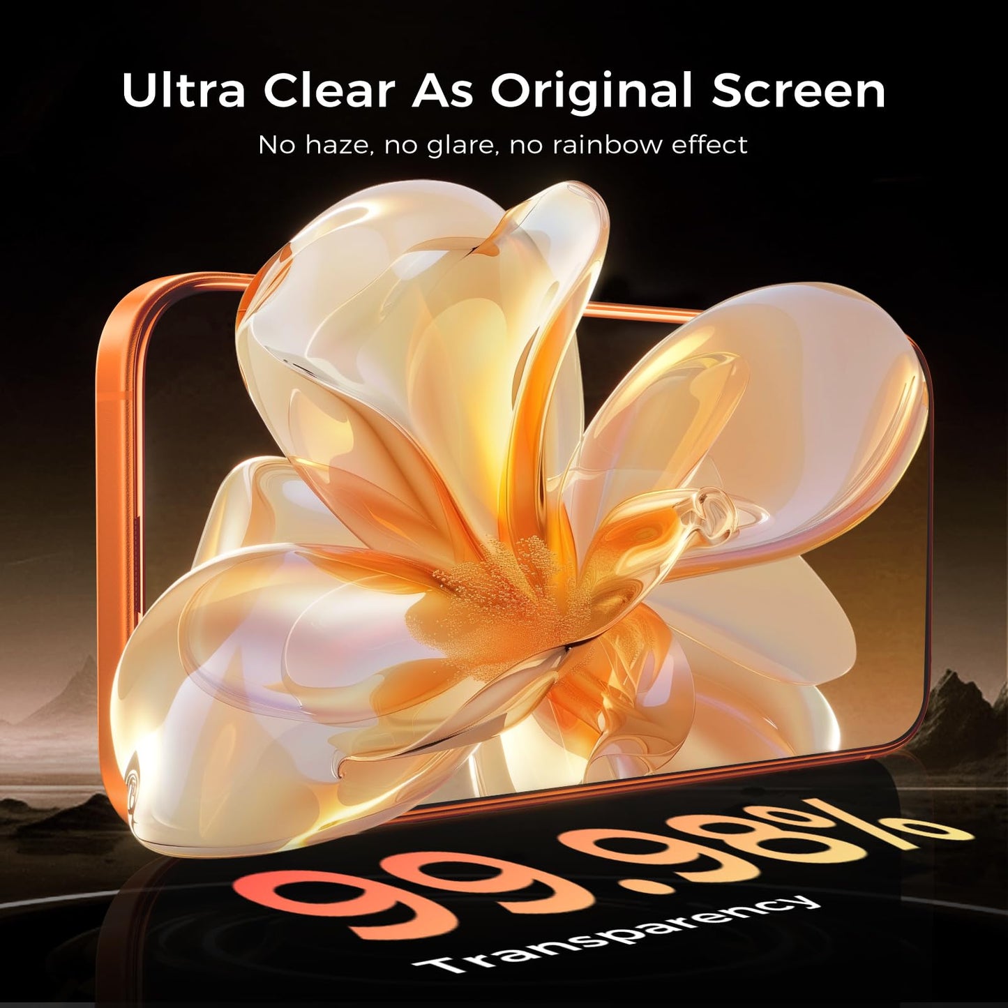 NeverBreak Military Grade 9H+ iPhone 17 Pro / 15 + Screen Protector 2 Pack, New!