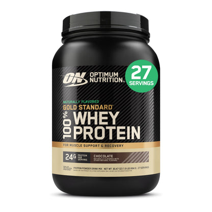 Optimum Nutrition Gold Standard Whey Protein Powder, Vanilla, 1.02LB - 24g Protein