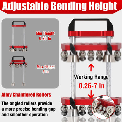 Sheet Metal Edge Roller, Sheet Metal Roller Bender, 0-100° Bending Range, Metal - NEW!