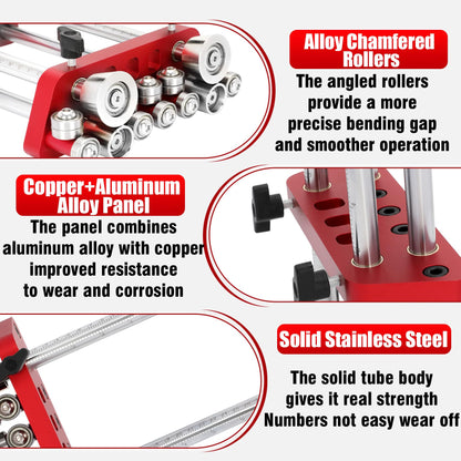 Sheet Metal Edge Roller, Sheet Metal Roller Bender, 0-100° Bending Range, Metal - NEW!