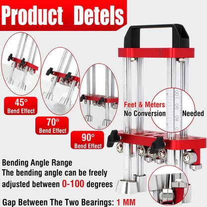 Sheet Metal Edge Roller, Sheet Metal Roller Bender, 0-100° Bending Range, Metal - NEW!