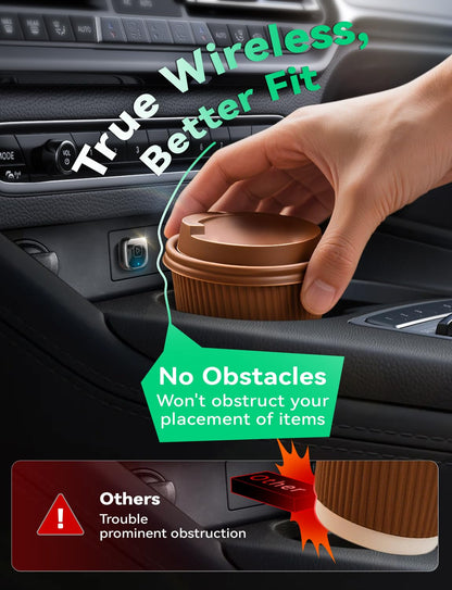 Mavlou Wireless Carplay & Android Auto Adapter Mini, Metal Design, Plug & Play