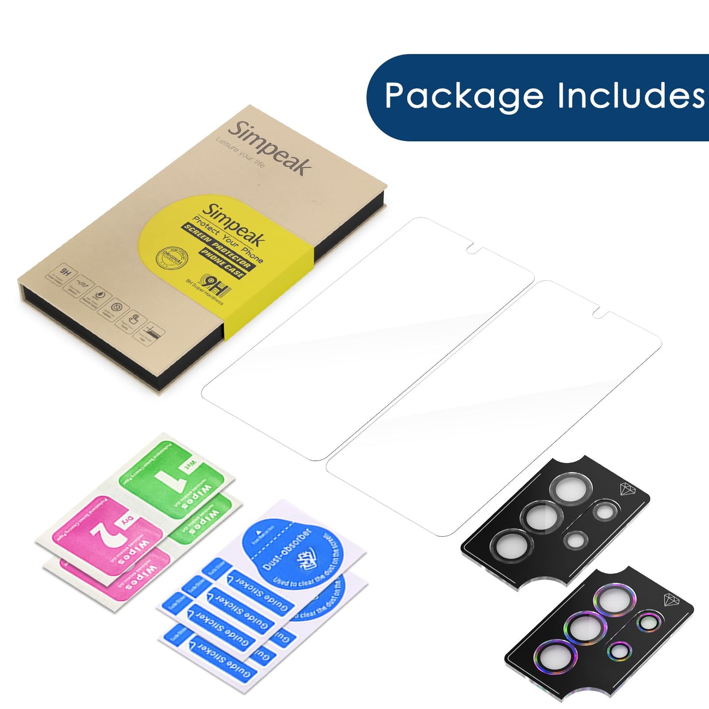 2-Pack Glass Screen Protector for Samsung Galaxy S26 Ultra 6.9" - NEW!