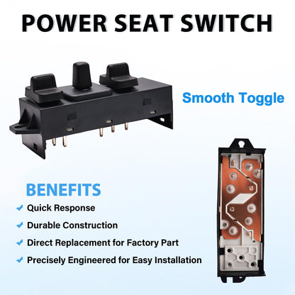 Power Seat Switch Front Driver Side for Chrysler Dodge Jeep 1989-2010 - NEW!