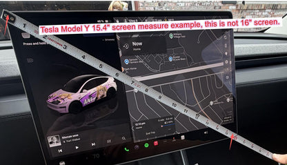 2-Pack Tesla Model Y Juniper 2026 Screen Protector 16" + 8" Tempered Glass - NEW!