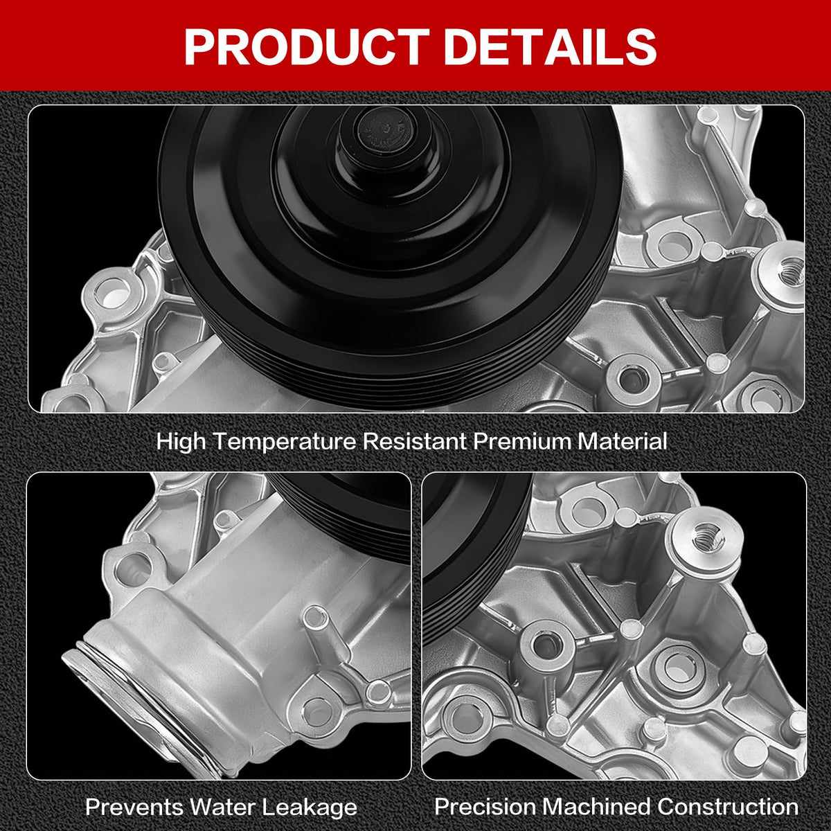 AW6142 Engine Water Pump for Mercedes-Benz E350 C300 C350 ML350 2006-2011 - NEW!