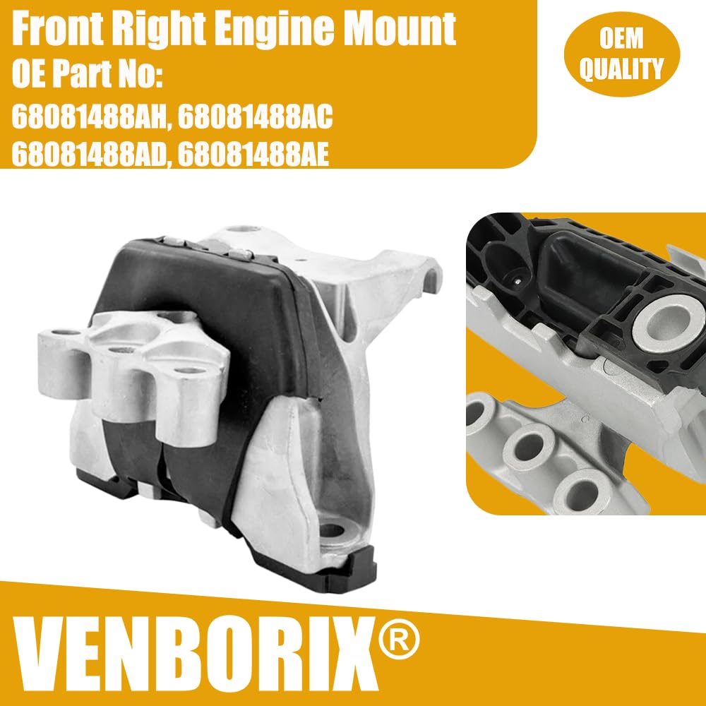 3PCS Engine & Transmission Mount Kit for Dodge Dart 2.0/2.4L 2013-2016 - NEW!