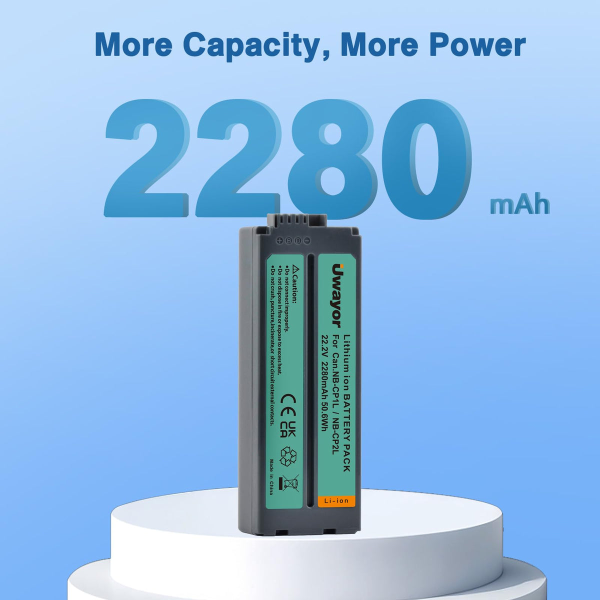 Uwayor NB-CP2L NB-CP1L Battery 2 Pack with Charger for Canon SELPHY Printers - NEW!