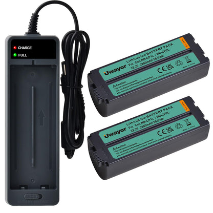 Uwayor NB-CP2L NB-CP1L Battery 2 Pack with Charger for Canon SELPHY Printers - NEW!