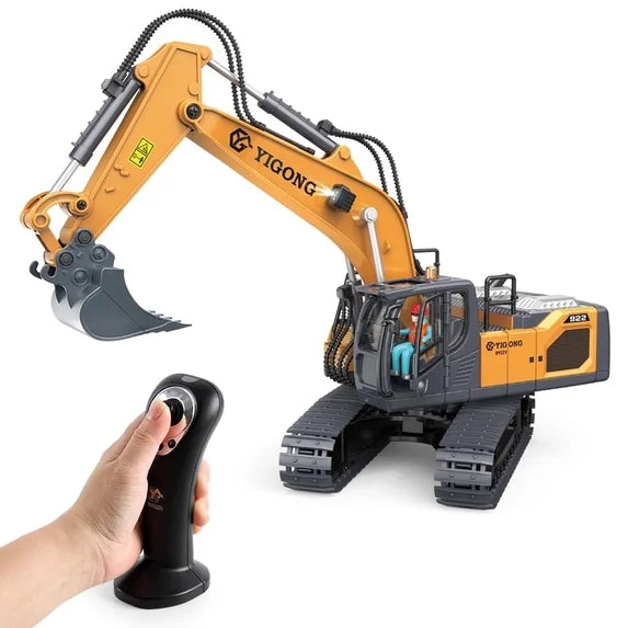 1:20 Remote Control Excavator, 11 Channel RC Construction Vehicle Toys - NEW!