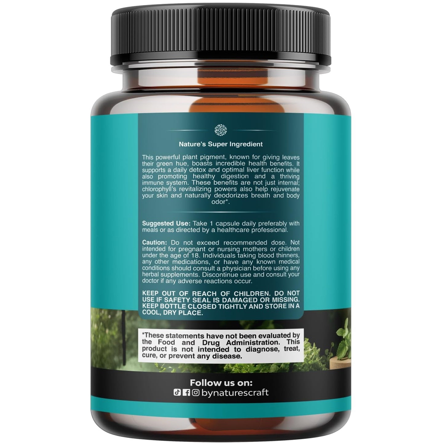 Natures Craft Chlorophyll Complex Internal Clenser Detox, 90 capsules, Exp 8/28