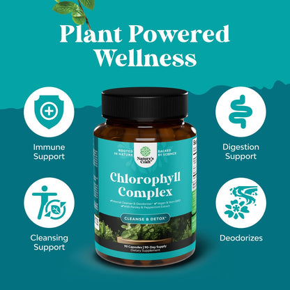 Natures Craft Chlorophyll Complex Internal Clenser Detox, 90 capsules, Exp 8/28