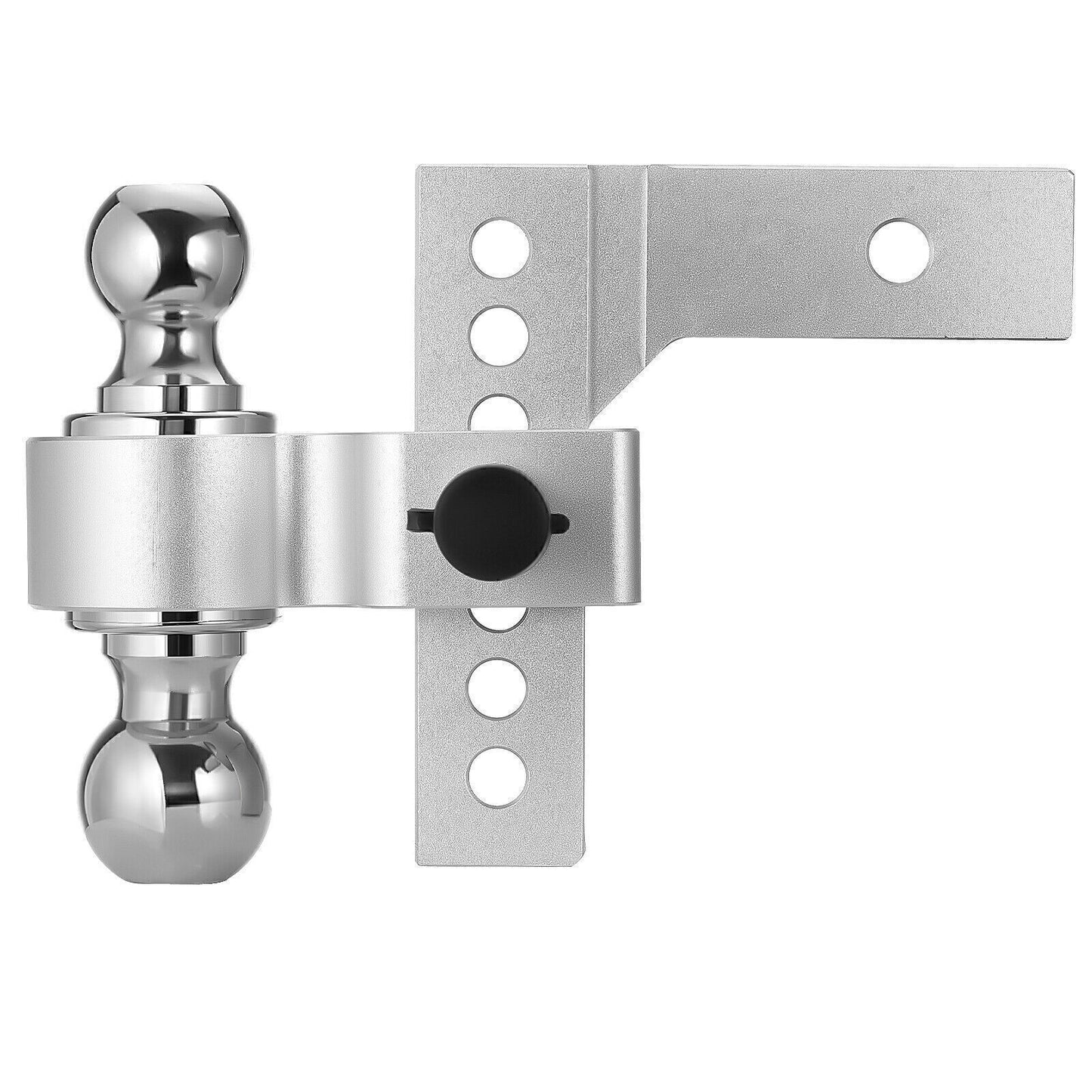Adjustable Trailer Hitch 2 Inch Receiver, 6 Inch Drop/Rise, Aluminum Silver - NEW!
