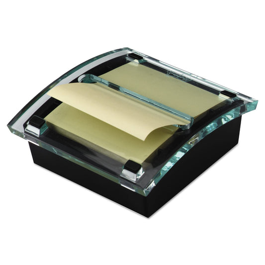 2 Post-it DS330BK Pop-Up Note Dispenser, 3x3 Inch, Black, Weighted Style - NEW!