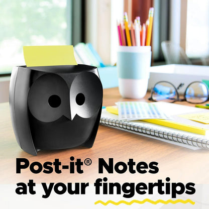 2 Post-it DS330BK Pop-Up Note Dispenser, 3x3 Inch, Black, Weighted Style - NEW!
