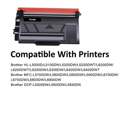 Compatible TN850 Toner Cartridge for Brother MFC-L5850DW HL-L6200DW - Black - NEW!