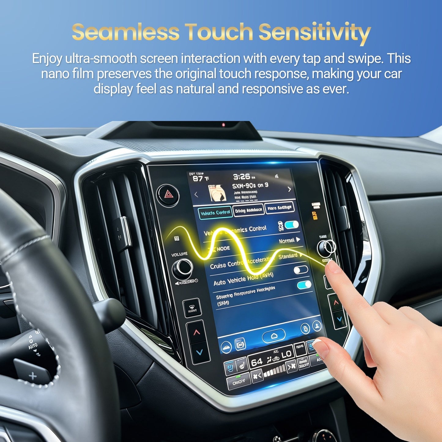 11.6-in Car Touch Screen Protector for 2023-2026 Subaru Ascent 2 Pack - NEW!