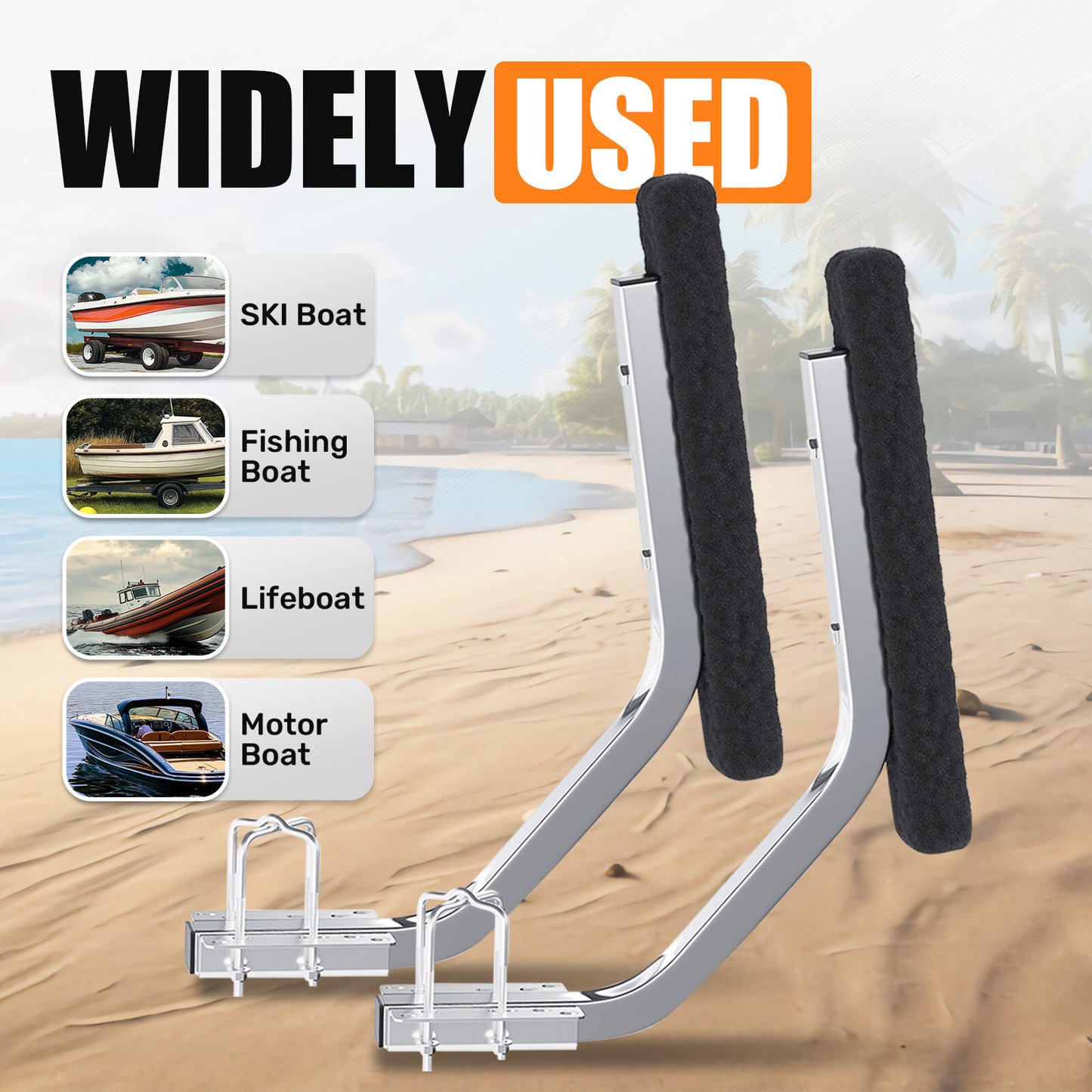 Pontoon Boat Trailer Bunk Board Guide 24.4" Adjustable for Ski & Fishing Boats- NEW!