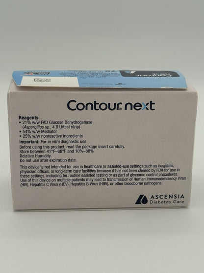 Contour Next Blood Glucose Test Strips 70ct, Expiration 2027, FDA Approved - NEW!