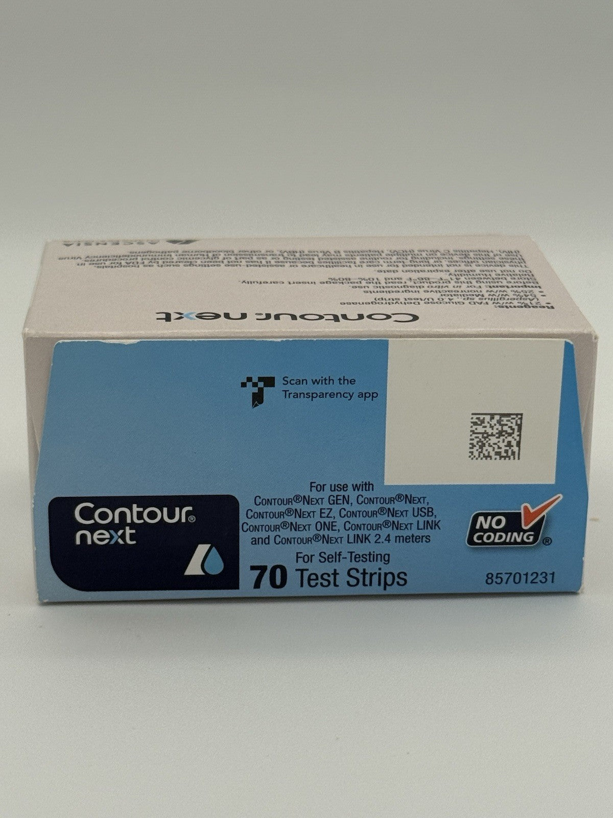 Contour Next Blood Glucose Test Strips 70ct, Expiration 2027, FDA Approved - NEW!