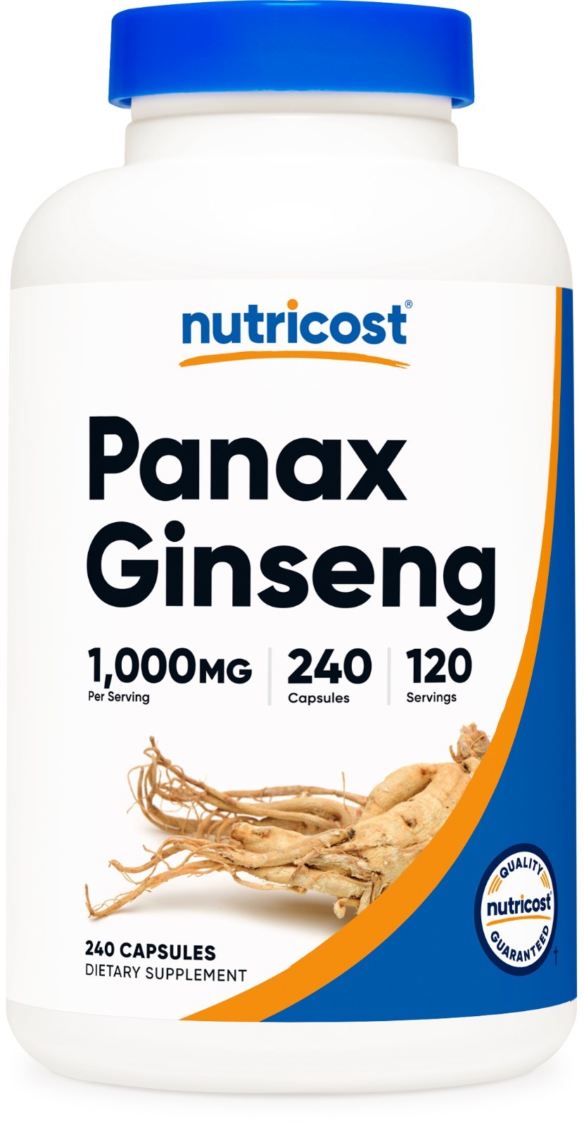 Nutricost Panax Ginseng 1000mg, 240 Capsules- Gluten Free, Non GMO Supplement-exp05/27