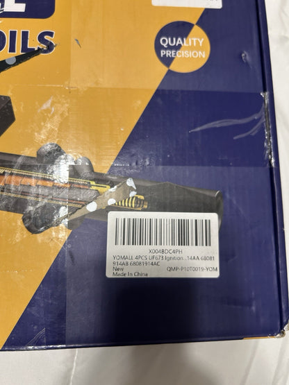 4 Ignition Coils UF673 & 4 Iridium Spark Plugs 93618 - Open Box, NEW!