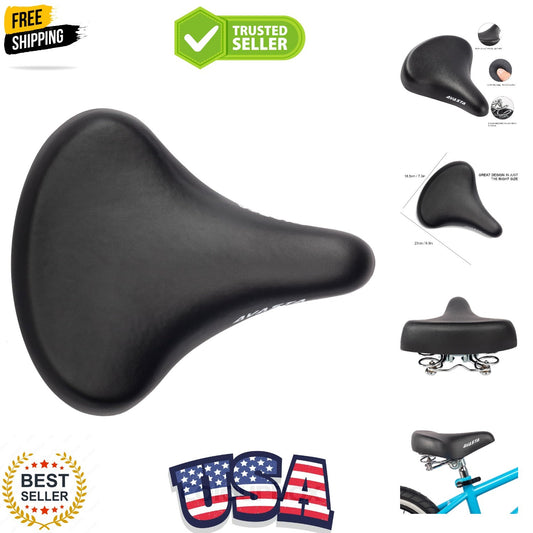 Kids Bicycle Saddle for Boys & Girls, Waterproof Soft Cushion for 12-20" Bikes - NEW!