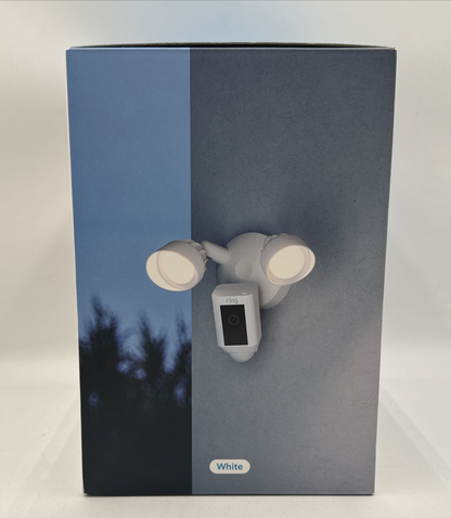 Ring Floodlight Cam Wired Plus 1080p Outdoor Security Camera White - BRAND NEW !