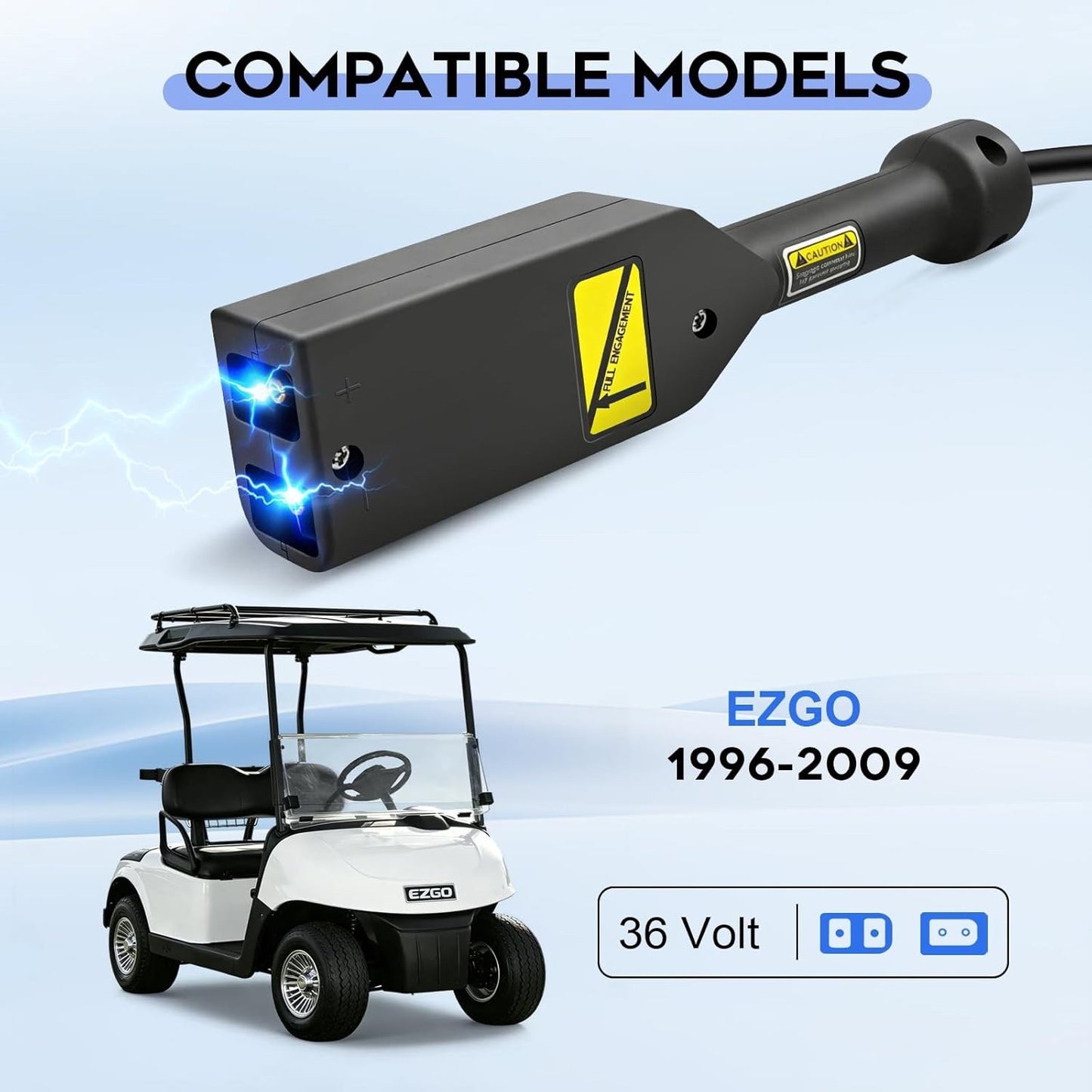 18 AMP 36 Volt Golf Cart Battery Charger for EZGO TXT with D Plug EPOWREY - NEW!
