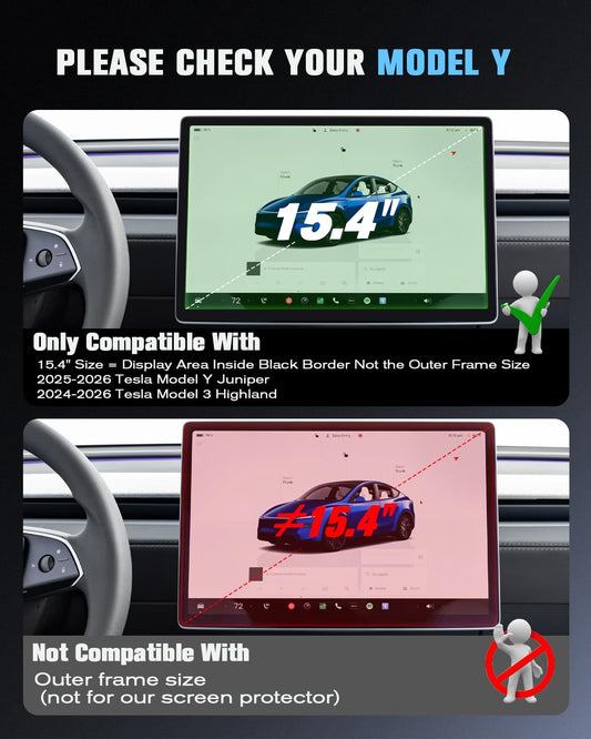 Matte Screen Protector, Tesla Model 3 Highland (2024-2026) Model Y Juniper, New!