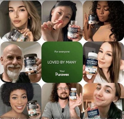 Purawex Mixed Fruit Mushroom Complex Gummies, 60 count, Exp. 3/27, Free Ship!